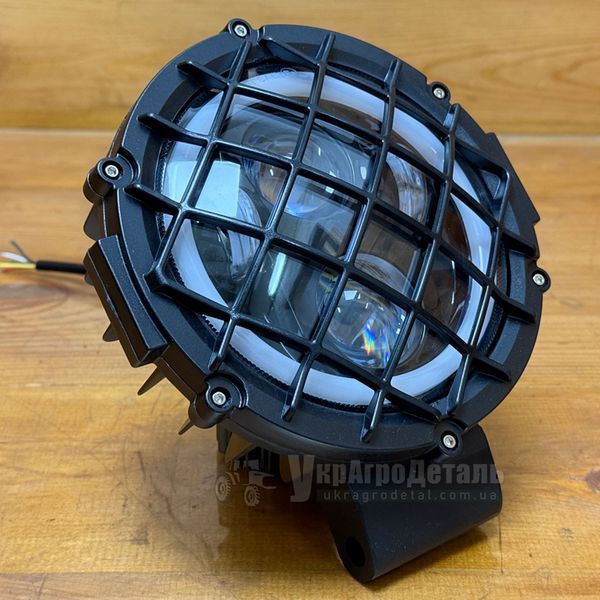 LED-фара в металлической решетке МТЗ, ЮМЗ (ближний/дальний + поворот + ДХО, 5.75 inch, 40 Вт) АМ4165 АМ4165 фото