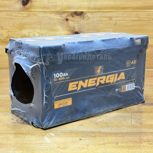 Аккумулятор 12В, 100Ач, 800А (-/+) "Energia" (Запорожье) Energia Special (100Ah 12v, R, EN800) фото